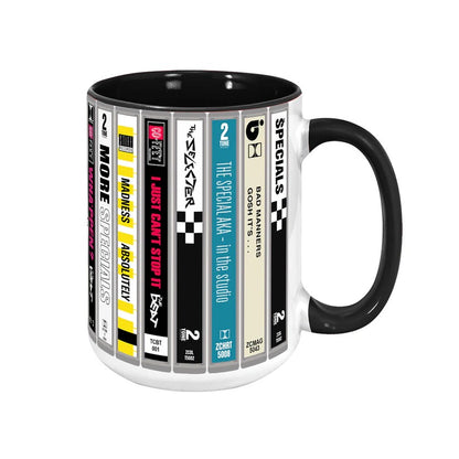 Ska 2-Tone 80s Music Cassette Collection Accent Mug