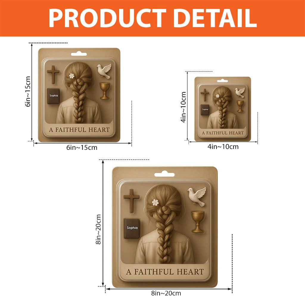 A Faithful Heart - Personalized Custom Shaped Acrylic Plaque