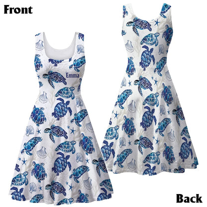 Love Turtles - Personalized Sleeveless Dress