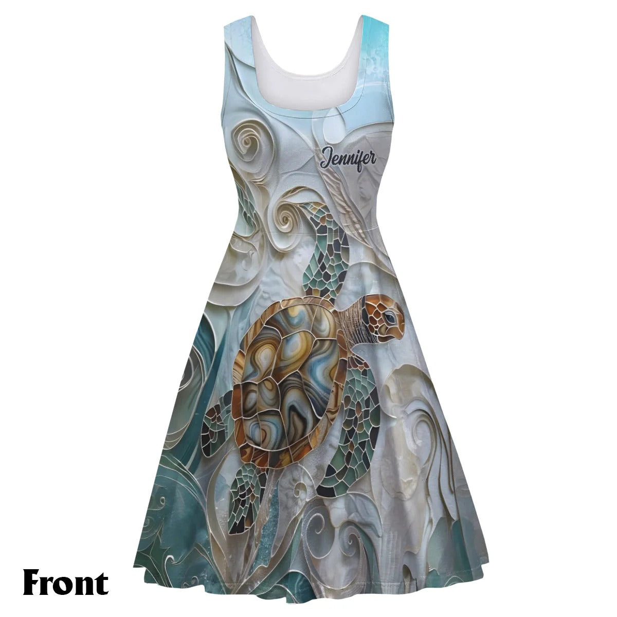 Salty Lil' Beach - Personalized Sleeveless Dress