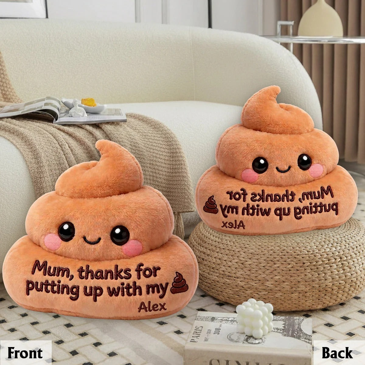 Thanks For Putting Up With My Sh_t - Personalized Mother Pillow