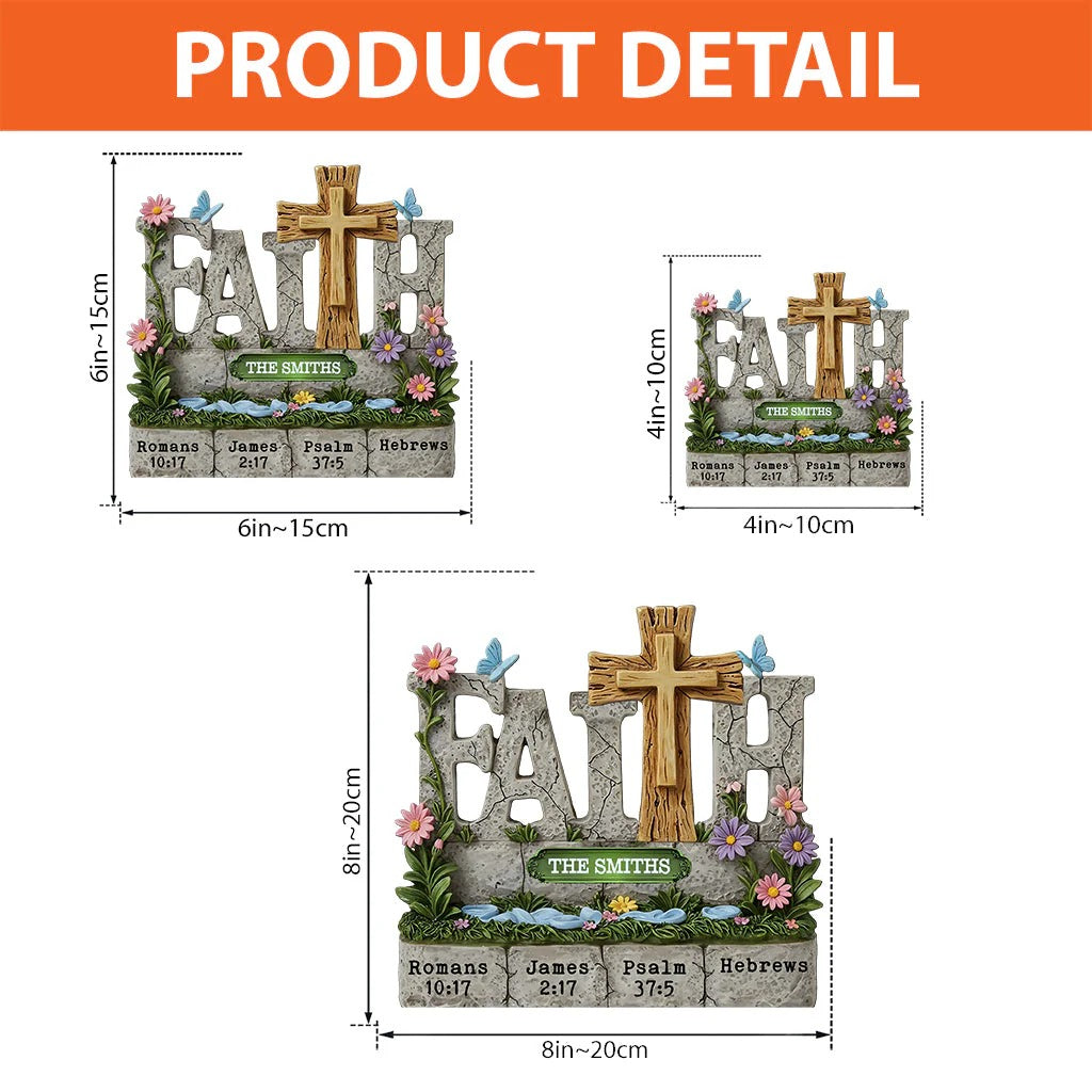 Faith Love- Personalized Custom Shaped Acrylic Plaque