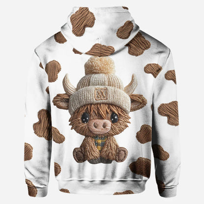 Adorable Highland Cows - Personalized Hoodie and Leggings
