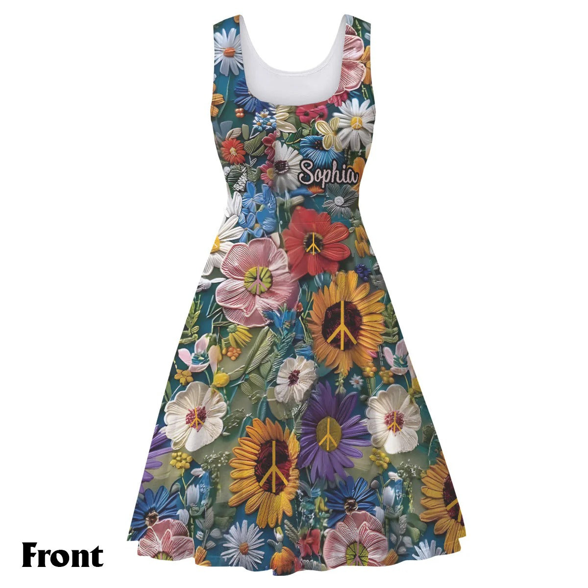 You Belong Among The Wildflowers - Personalized Sleeveless Dress
