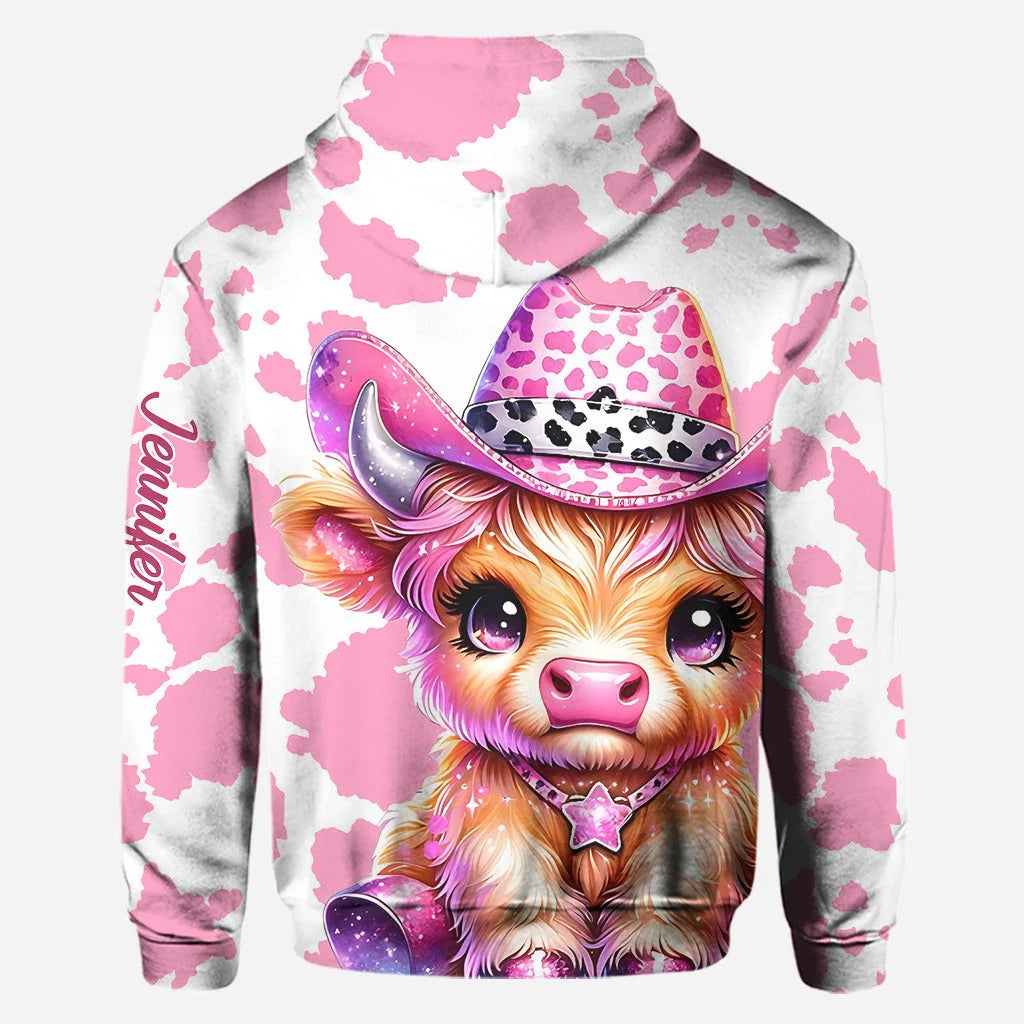 Cute Cow - Personalized Hoodie and Leggings