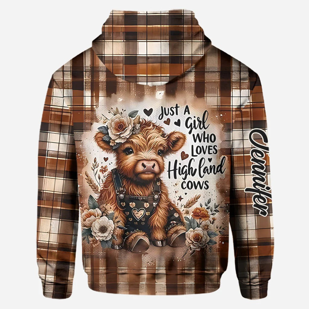 Love Highland Cows - Personalized Hoodie and Leggings