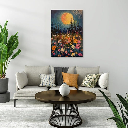 Witch Canvas, Witch Halloween Poster, Wall Decor