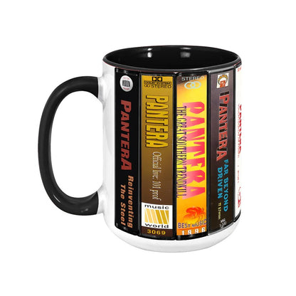 Pantera Albums Cassette Retro Collection Accent Mug
