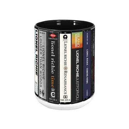Lionel Richie Albums Cassette Collection Retro Accent Mug