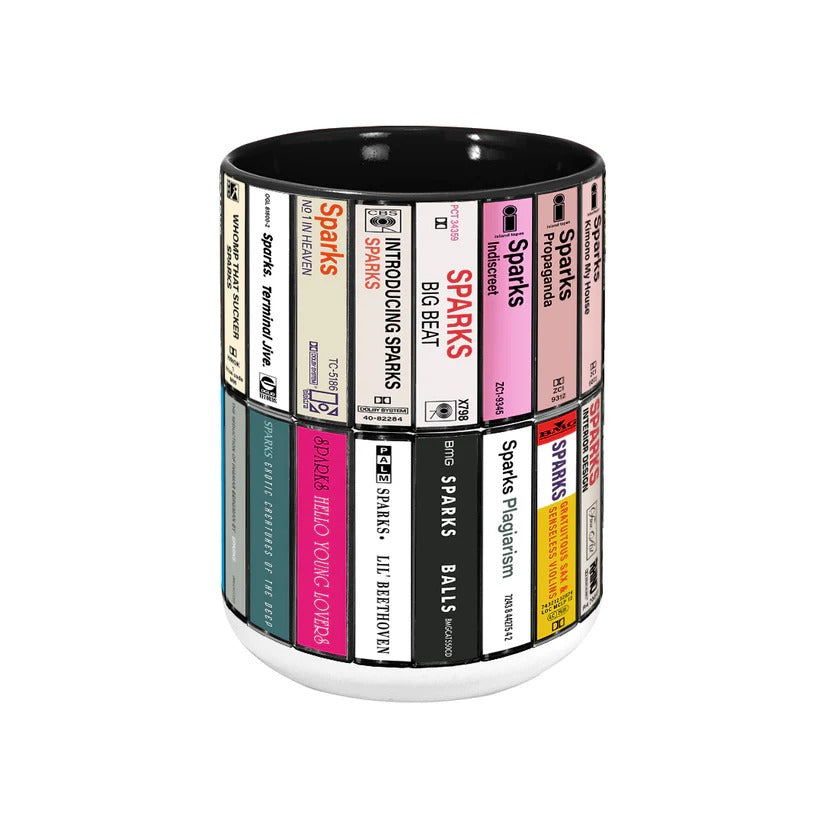 Sparks Albums Cassette Collection Retro Accent Mug