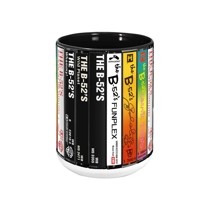 The B-52's Albums Cassette Collection Retro Accent Mug