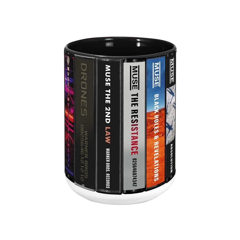 Muse Albums Cassette Collection Retro Accent Mug