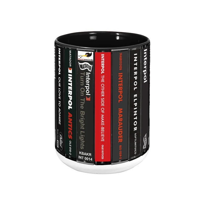 Interpol Albums Cassette Collection Retro Accent Mug