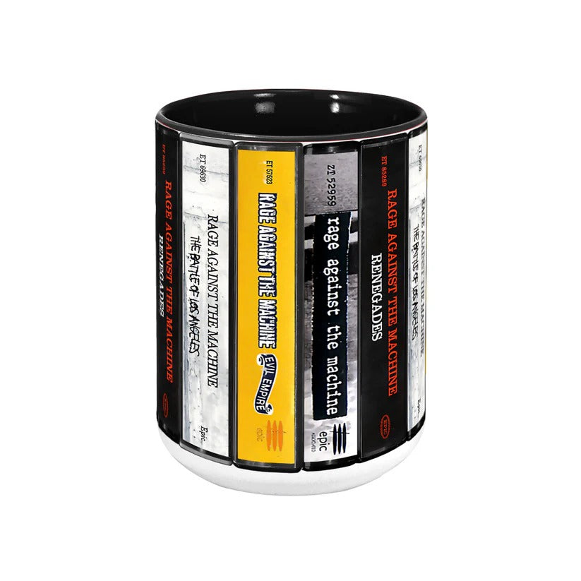 Rage Against The Machine Albums Cassette Collection Retro Accent Mug