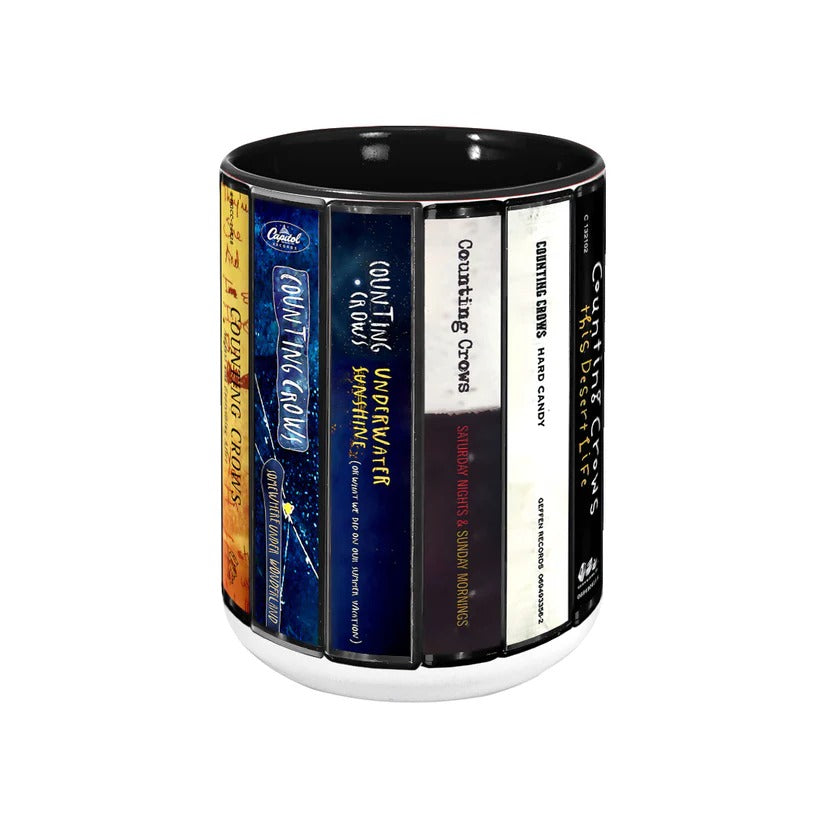 Counting Crows Albums Cassette Collection Retro Accent Mug