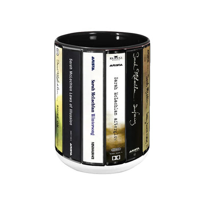 Sarah McLachlan Albums Cassette Collection Retro Accent Mug