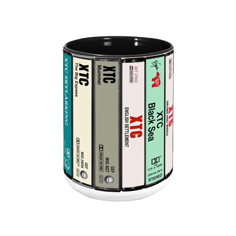 XTC Albums Cassette Collection Retro Accent Mug