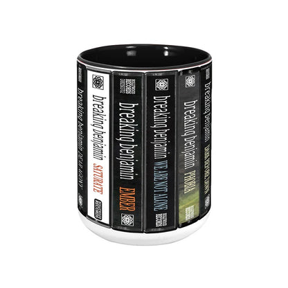 Breaking Benjamin Albums Cassette Collection Retro Accent Mug