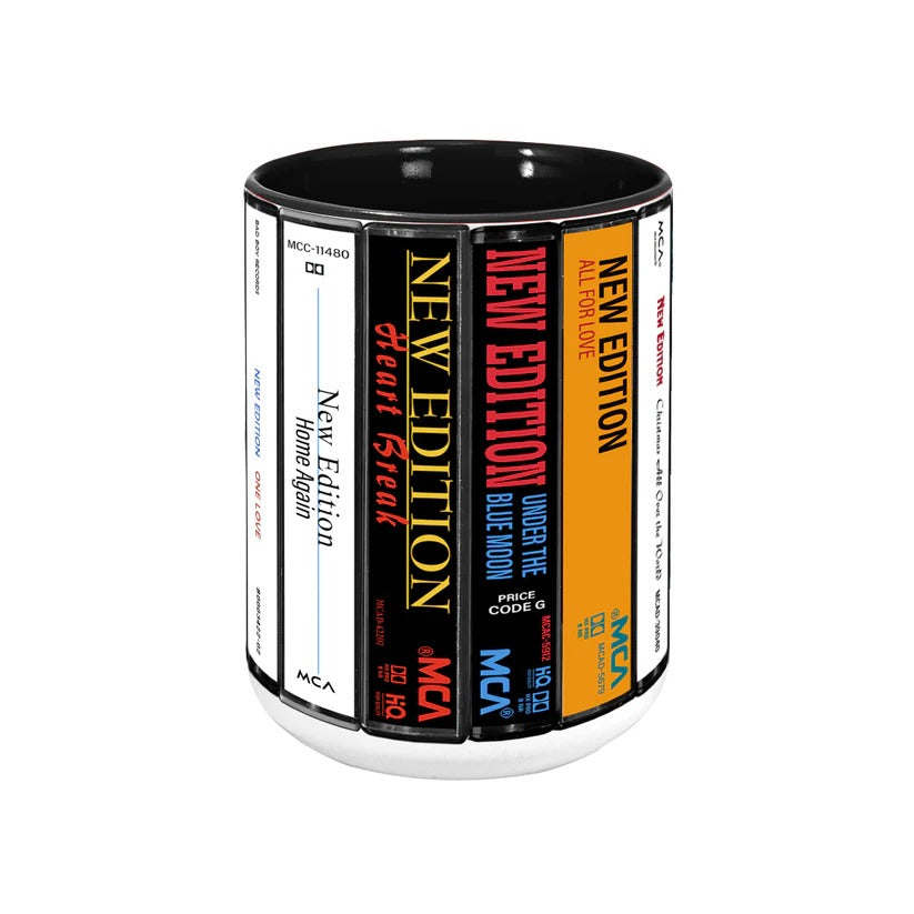 New Edition Albums Cassette Retro Collection Accent Mug