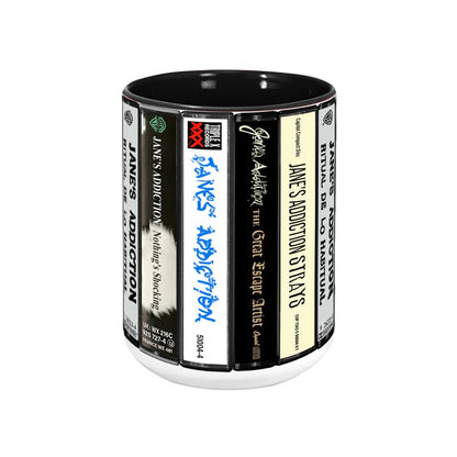 Jane's Addiction Albums Cassette Collection Retro Accent Mug