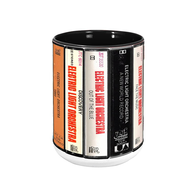 Electric Light Orchestra Albums Cassette Retro Accent Mug