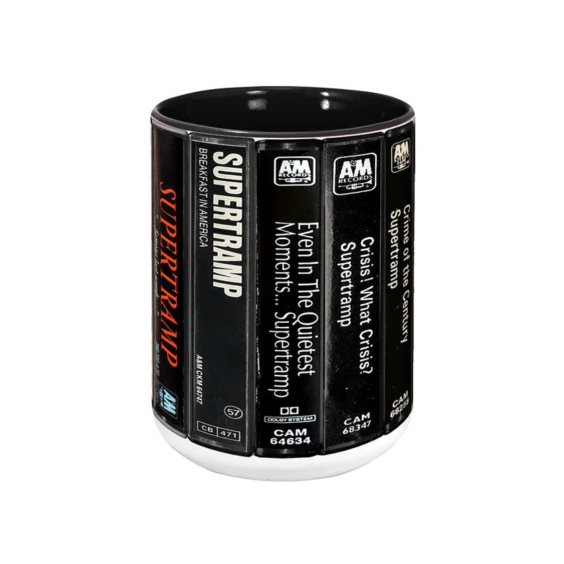 Supertramp Albums Cassette Retro Collection Accent Mug