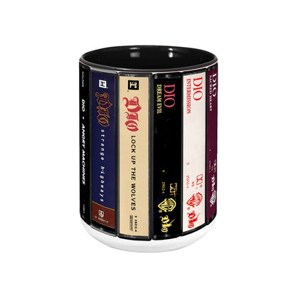 Dio Albums Cassette Collection Retro Accent Mug