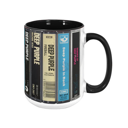 Deep Purple Albums Cassette Retro Collection Accent Mug