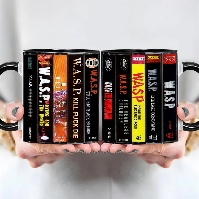 W.A.S.P Albums Cassette Retro Collection Accent Mug
