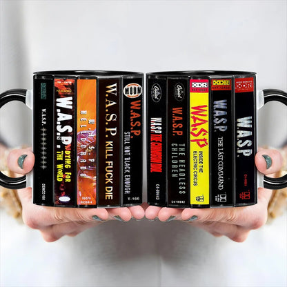 W.A.S.P Albums Cassette Retro Collection Accent Mug