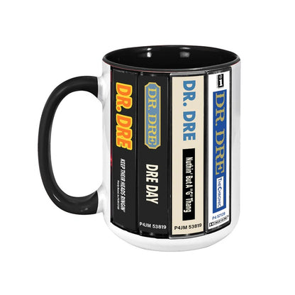Dr. Dre Albums Cassette Collection Retro Accent Mug
