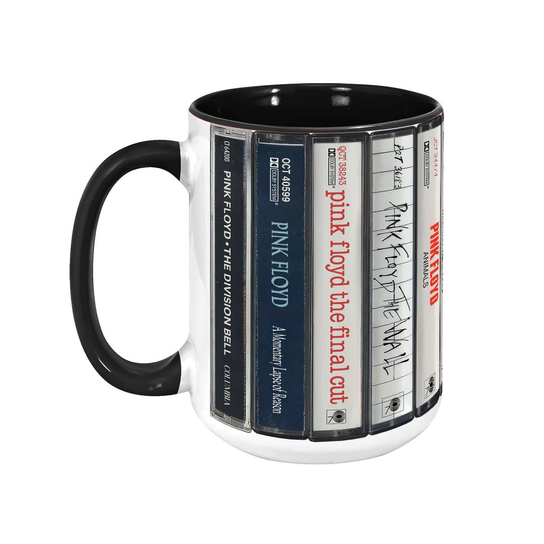 Pink Floyd Albums Cassette Retro Collection Accent Mug