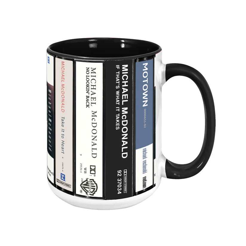 Michael McDonald Albums Cassette Collection Retro Accent Mug