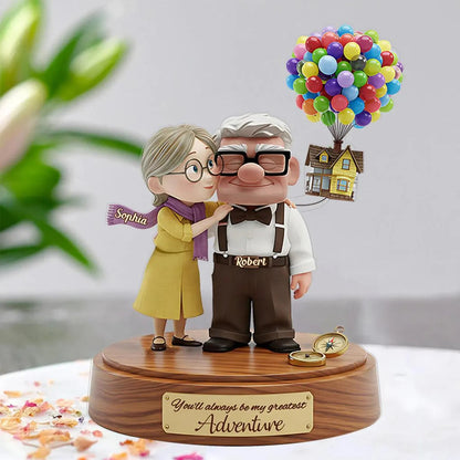 Personalized Old Couple Custom Shaped Acrylic Plaque