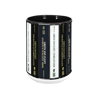 Greta Van Fleet Albums Cassette Collection Retro Accent Mug