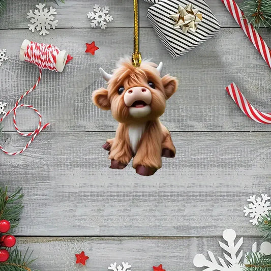 Cow Super Cute Acrylic Ornament - Gift For Cow Lover's