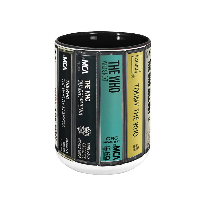 The Who Albums Retro Cassette Collection Accent Mug