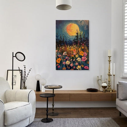 Witch Canvas, Witch Halloween Poster, Wall Decor