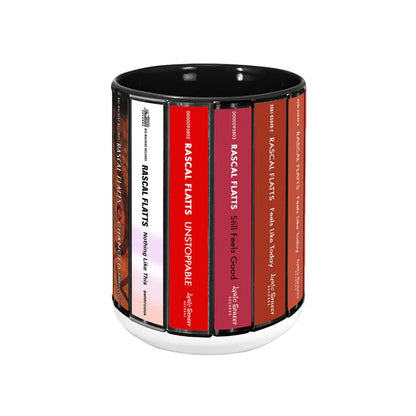 Rascal Flatts Albums Cassette Collection Retro Accent Mug