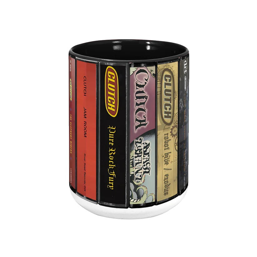 Clutch Albums Cassette Collection Retro Accent Mug