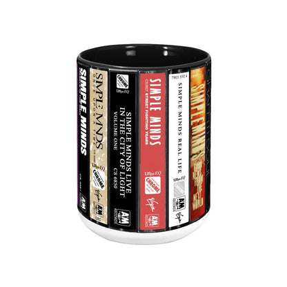 Simple Minds Albums Cassette Collection Retro Accent Mug