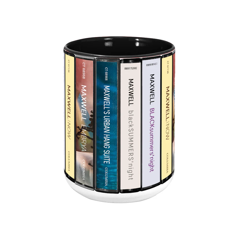 Maxwell Albums Cassette Collection Retro Accent Mug