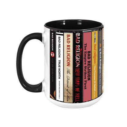 Bad Religion Albums Cassette Collection Retro Accent Mug