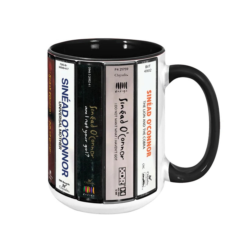 Sinéad O'Connor Albums Cassette Collection Retro Accent Mug