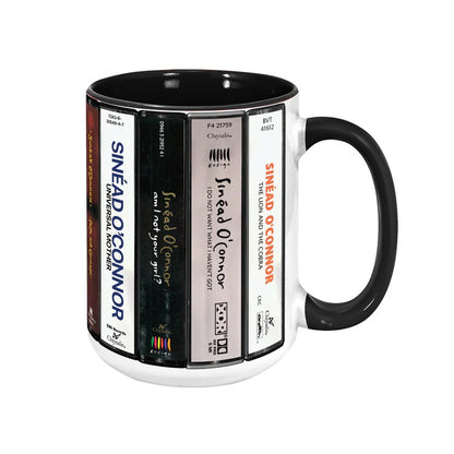 Sinéad O'Connor Albums Cassette Collection Retro Accent Mug
