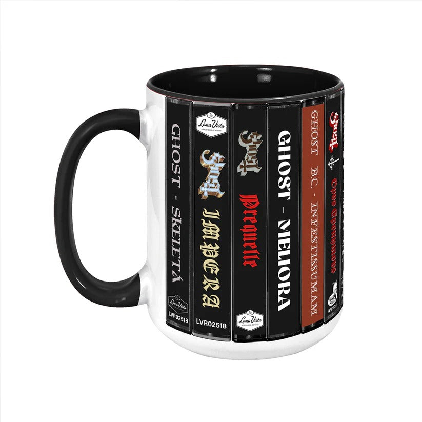 Ghost Albums Cassette Collection Retro Accent Mug