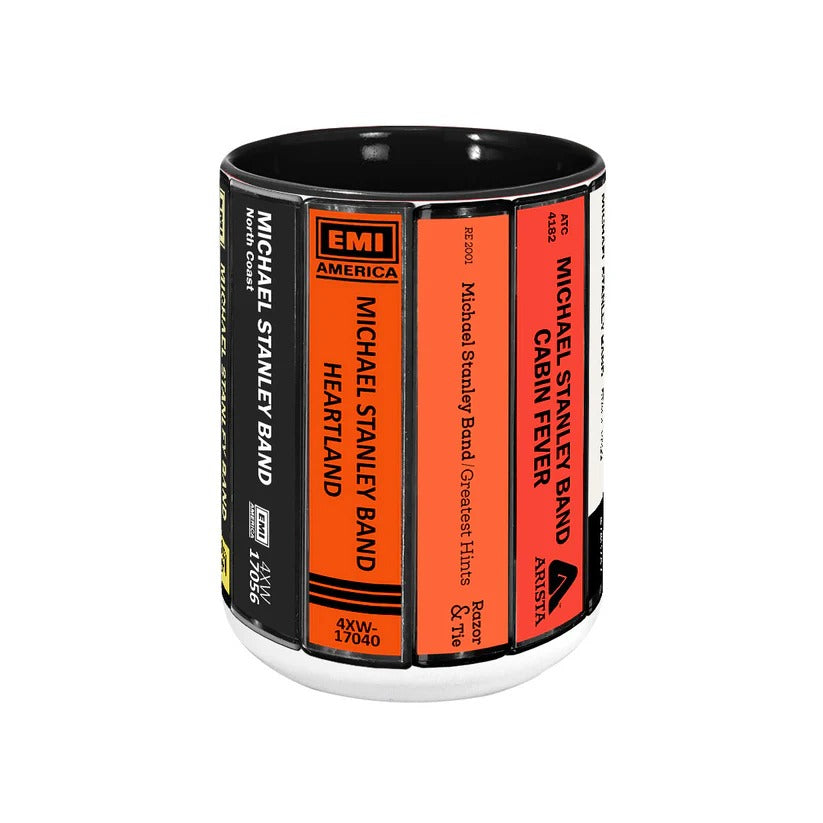Michael Stanley Band Albums Cassette Collection Retro Accent Mug