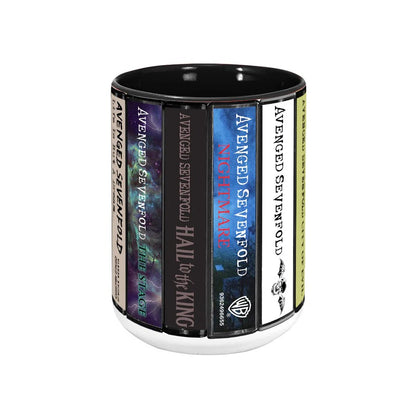 Avenged Sevenfold Albums Cassette Collection Retro Accent Mug