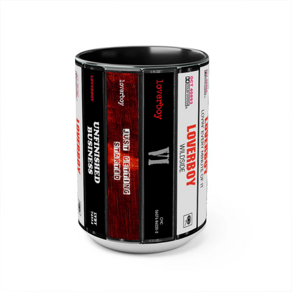 Loverboy Albums Cassette Collection Retro Accent Mug