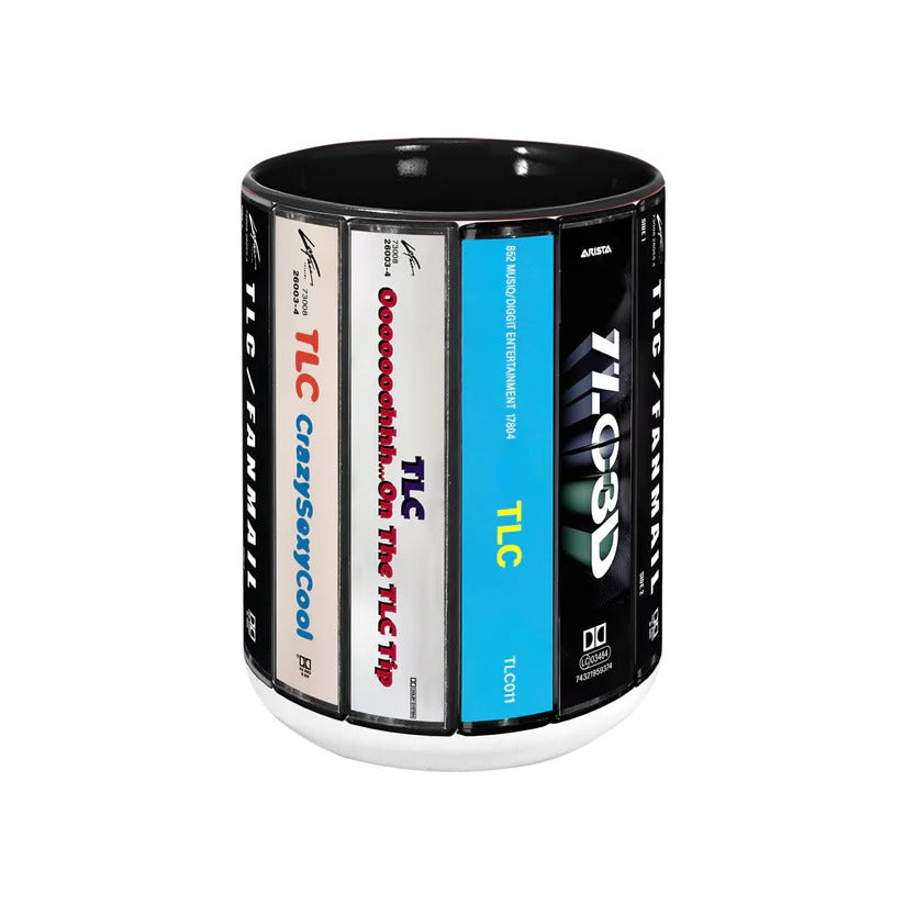 TLC Albums Cassette Collection Retro Accent Mug